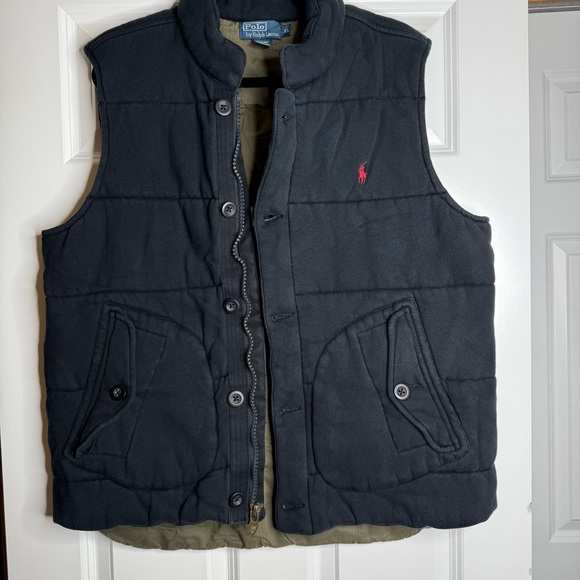 Polo by Ralph Lauren Men's Black quilted Vest